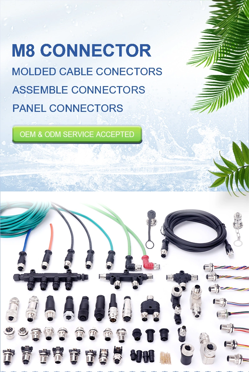 Customized PVC PUR Materials a Core 5 Pin Sensor Cable