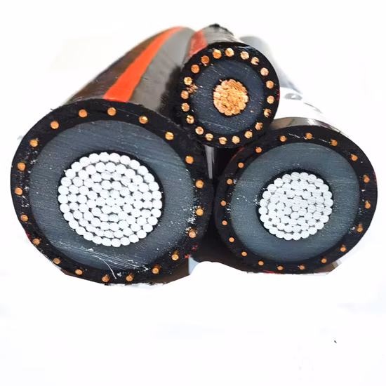 Medium Voltage Industrial Urd Mv-90 &amp; Mv-105 Power Cable UL Type 1072 Icea 94 649 Electric Aluminum Conductor Underground Distribution Wire Triplex 350 Mcm